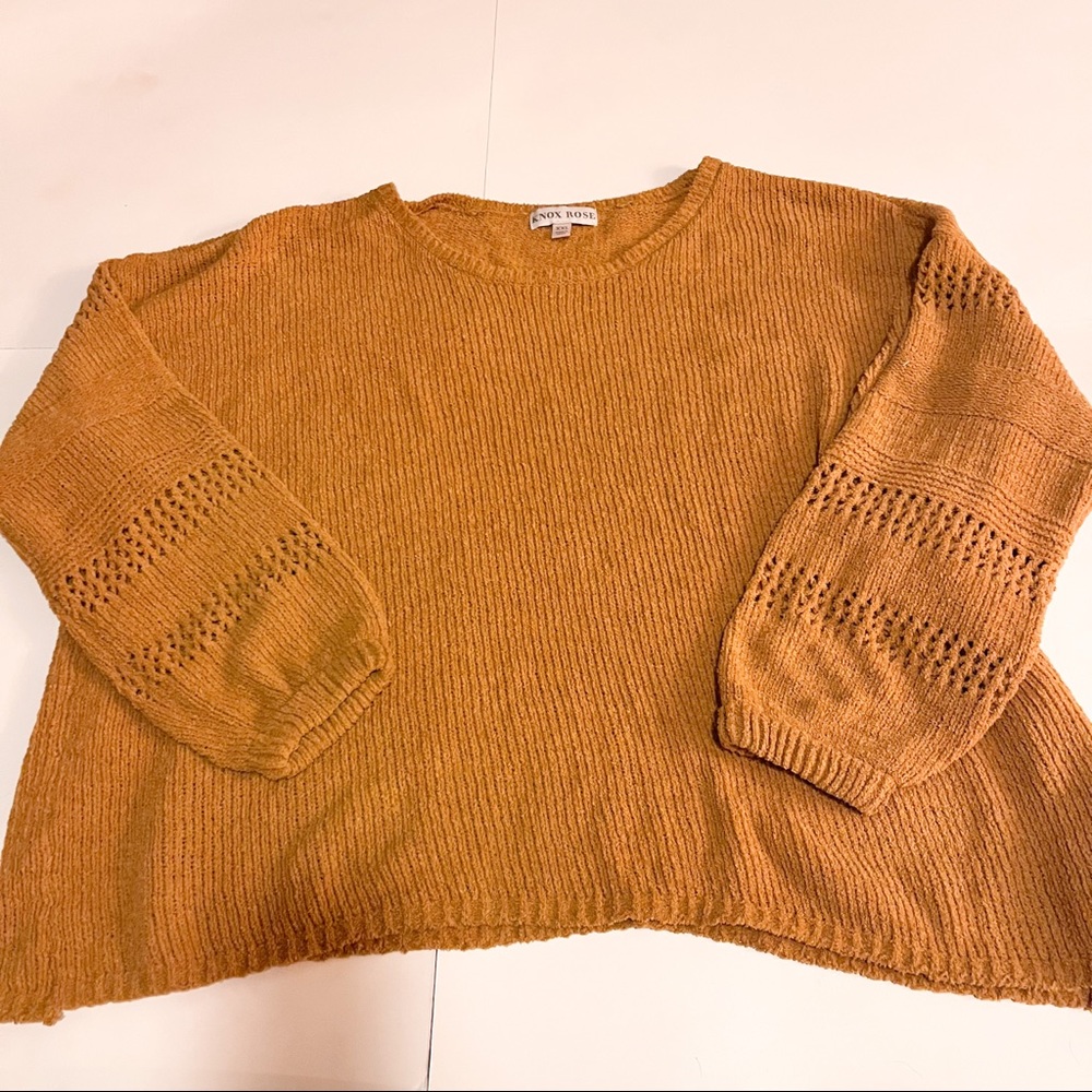 Knox Rose Oversized Crop Sweater SZ-XXL